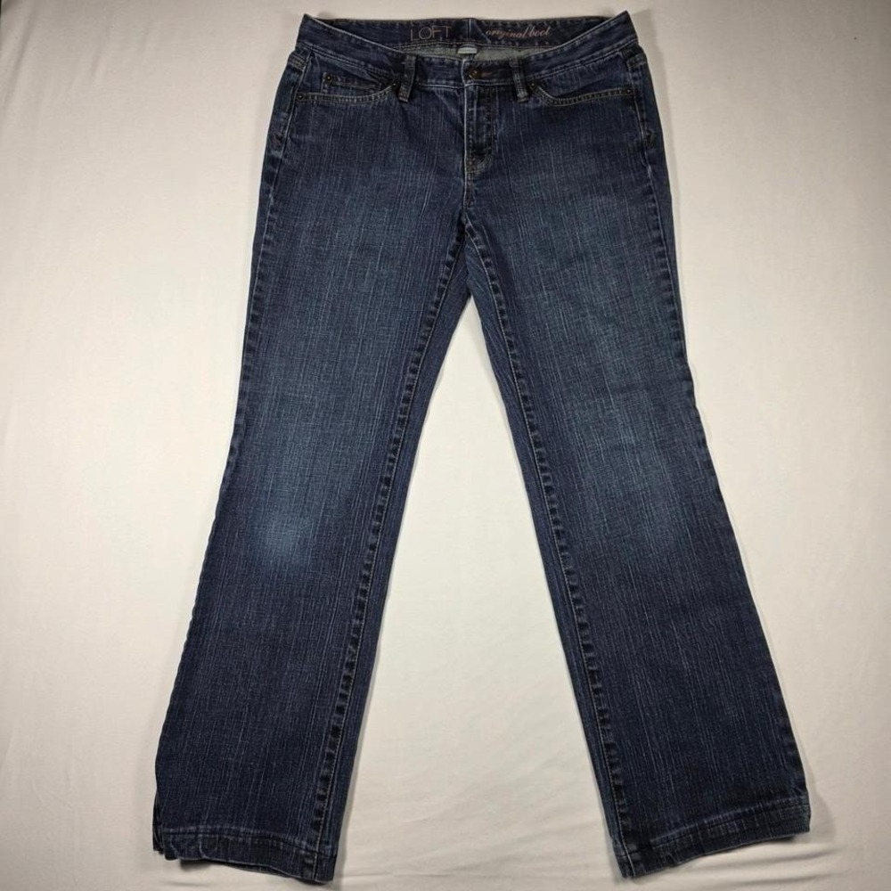 Loft Jeans Womens Size 32x31 Blue Bootcut Mid Rise‎ Medium Wash